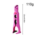 3In 1 Hot Plate Gripper Multi-angle Anti-Scald Bowl Holder Clip Hot Plate Grabber Tool With Lock Kitchen Tools Qme Red