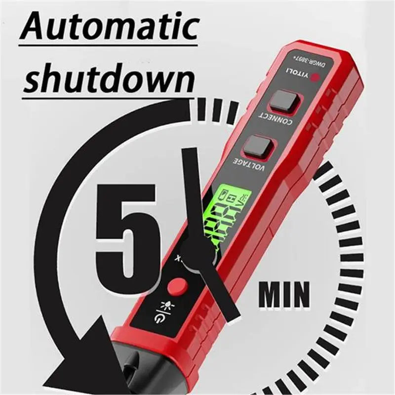 A02F-R2897 Intelligent Sound Light Alarming Voltage Tester 3-500V Electrician Tool Professional Grade Qme