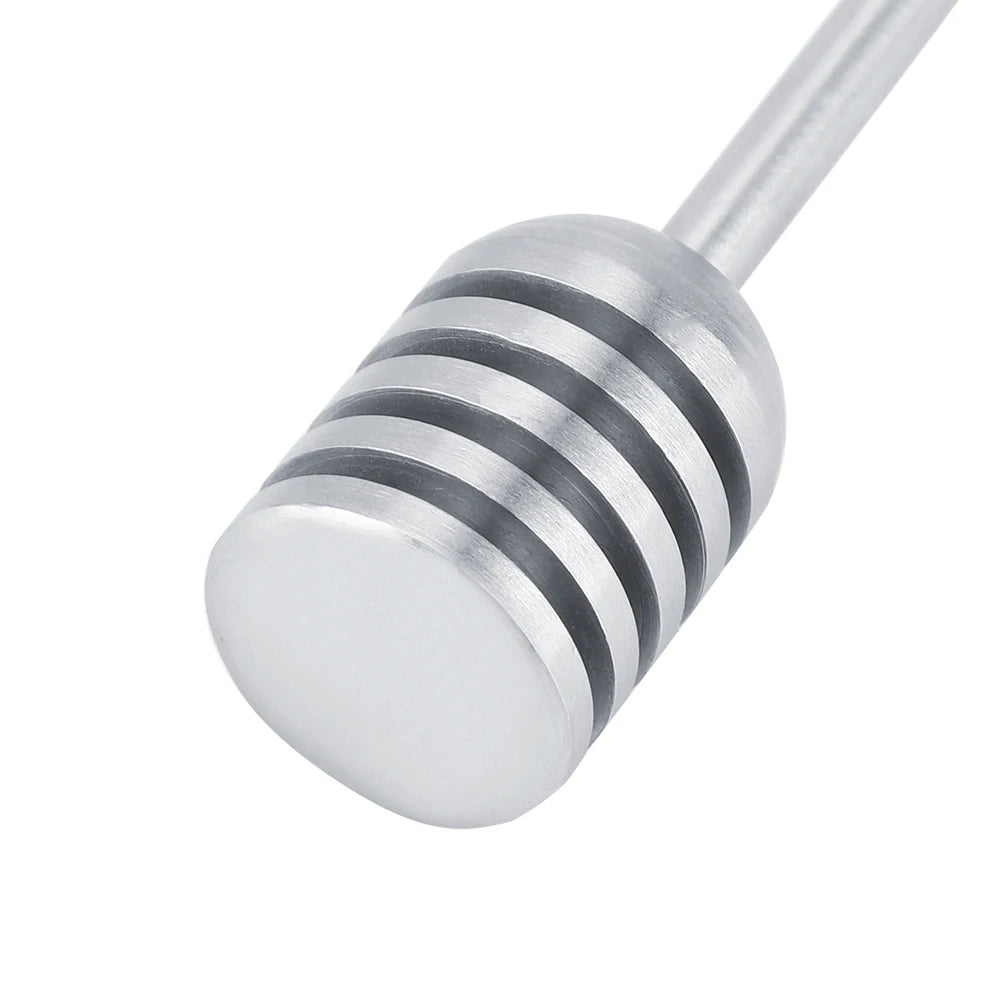 15.5cm Honey Stick Spoon Solid Honey Dipper 304 Stainless Steel Honey Dipper Drizzler Stirrer Spoon Mixing Stick Tool Qme