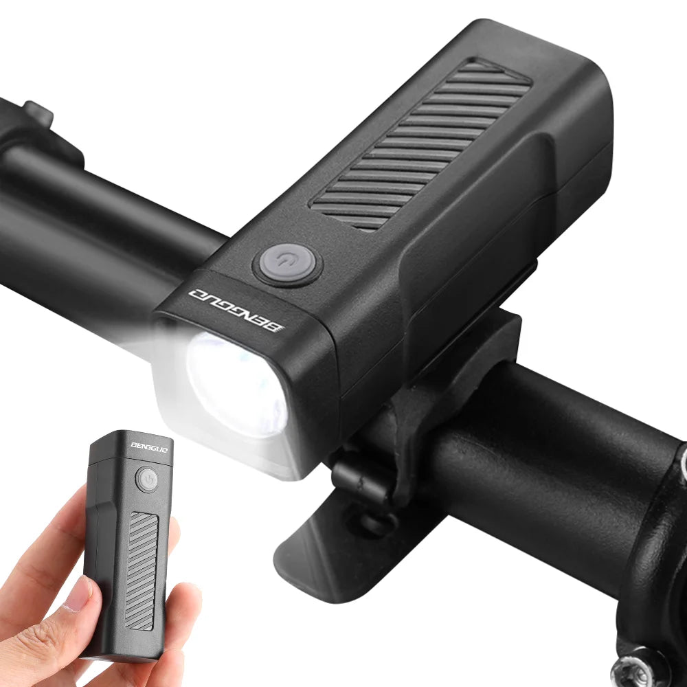 Bright Bicycle Light T6 LED Front USB Rechargeable MTB Mountain Bicycle Lamp 100LM Bike Headlight Flashlight for Cycling Bicycle Qme