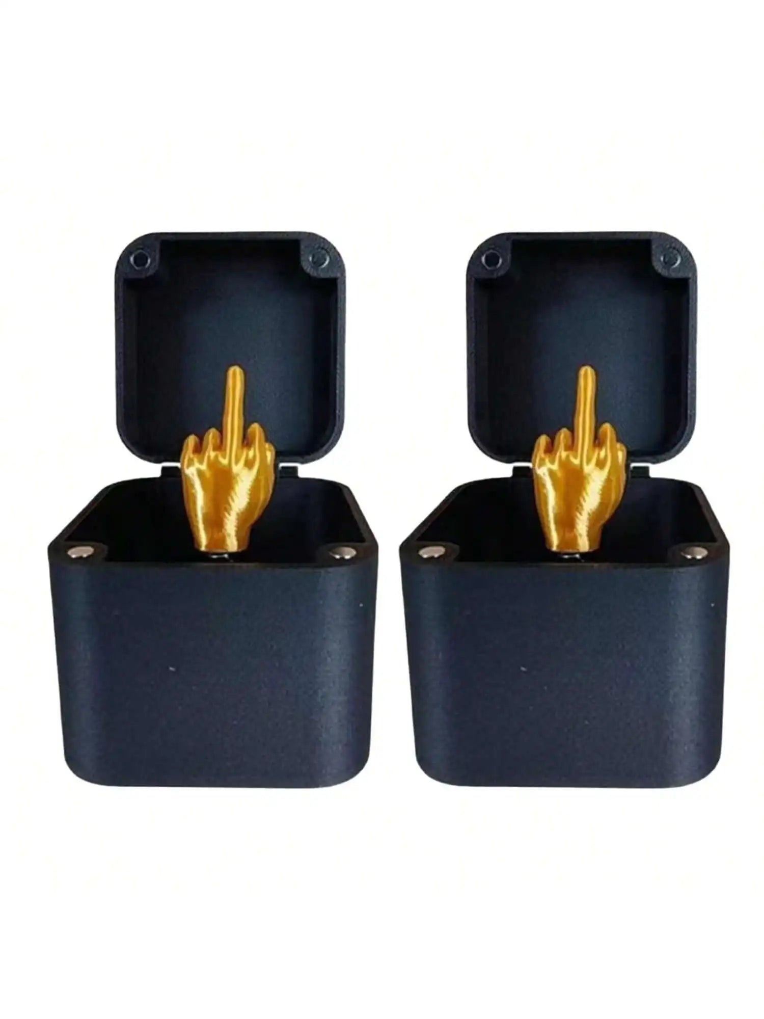 3D Printed Middle Finger Surprise Box Perfect Prank Novel Statue Qme Middle finger 2pcs