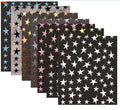 Mix 7 Colourful Stars Nails Stickers Irregular Pentagram Decals Laser Shiny Decor Self-adhesive Decals DIY Manicure Foils Wraps Qme MIX 7 COLOUR
