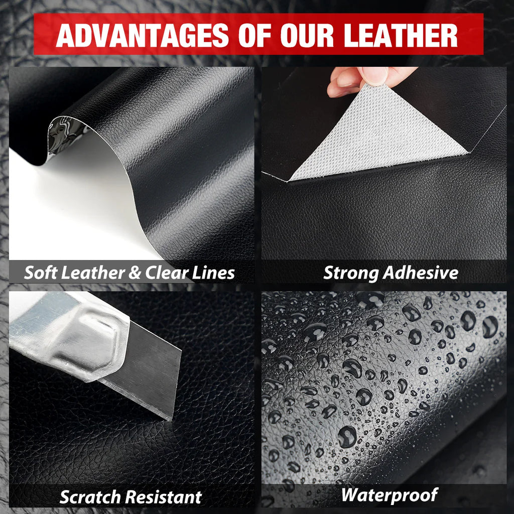 Self Adhesive Leather Repair Tape DIY Black Repair Tape for Sofa Car Seats Handbags Jackets Furniture Patch Leather Patch Qme