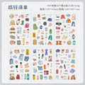 TIANZI 6 sheets Cute Magazine Scrapbooking Stickers Book DIY Junk Journal Material Decoration Album Diary Stationery supplies Qme D