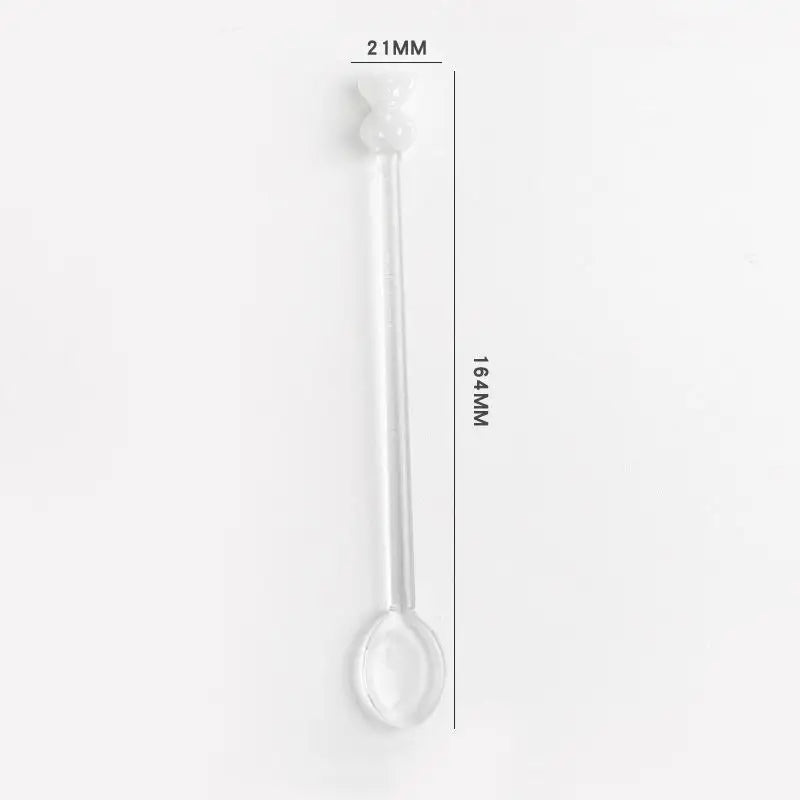 Long Handle Mixing Round Spoon Creative Bear Coffee Kitchen Dessert Qme A5