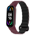 A Soft Breathable Double Section Gradient Nylon Loop Watchband for Redmi Watch 5/6 Xiaomi Watch 9/10 pro Daily Sport Accessory Qme GurgundyBlack Rice 345657 frame