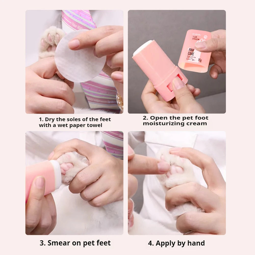 Pet Paw Care Cream Rich Natural Plant Ingredients Gentle Moisturizing Qme