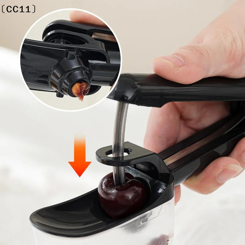 Cherry Fruit Kitchen Pitter Remover Olive Corer Remove Pit Tool Seed Qme