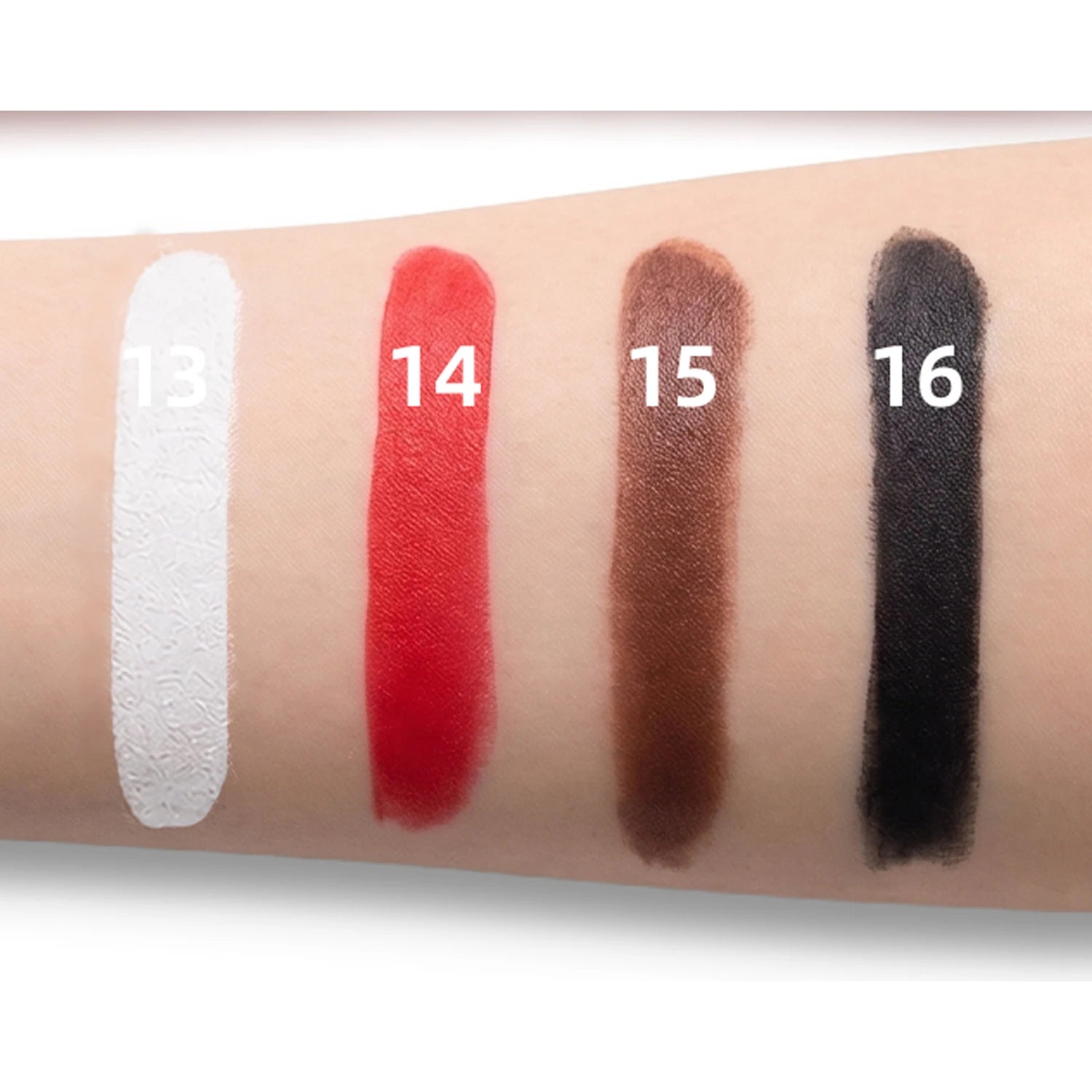 Gothic Dark Night Lipstick Waterproof Long-lasting White Black Dark Red Brown Velvet Matte Lip Tint Cosplay Makeup Lip Cosmetics Qme
