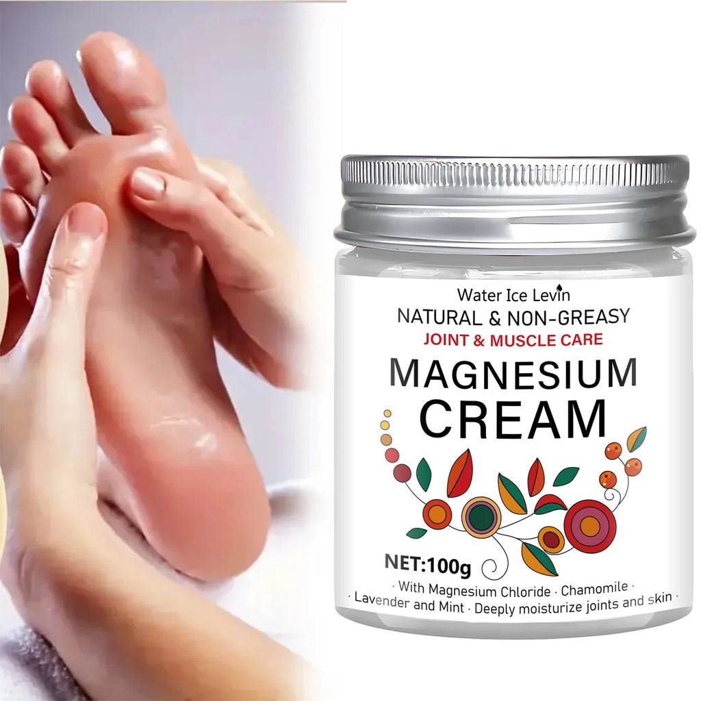 Magnesium Joint & Muscle Care Cream with Chamomile & Lavender, Natural Relief, Deep Moisturizing, Non-Greasy Qme