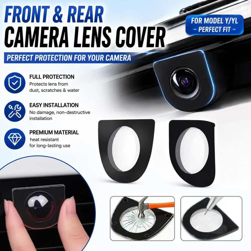 For Tesla Model Y/YL Front Rear Bumper Camera Lens Protector Guard Cover Anti-Scratch Stain Proof Accessories Qme