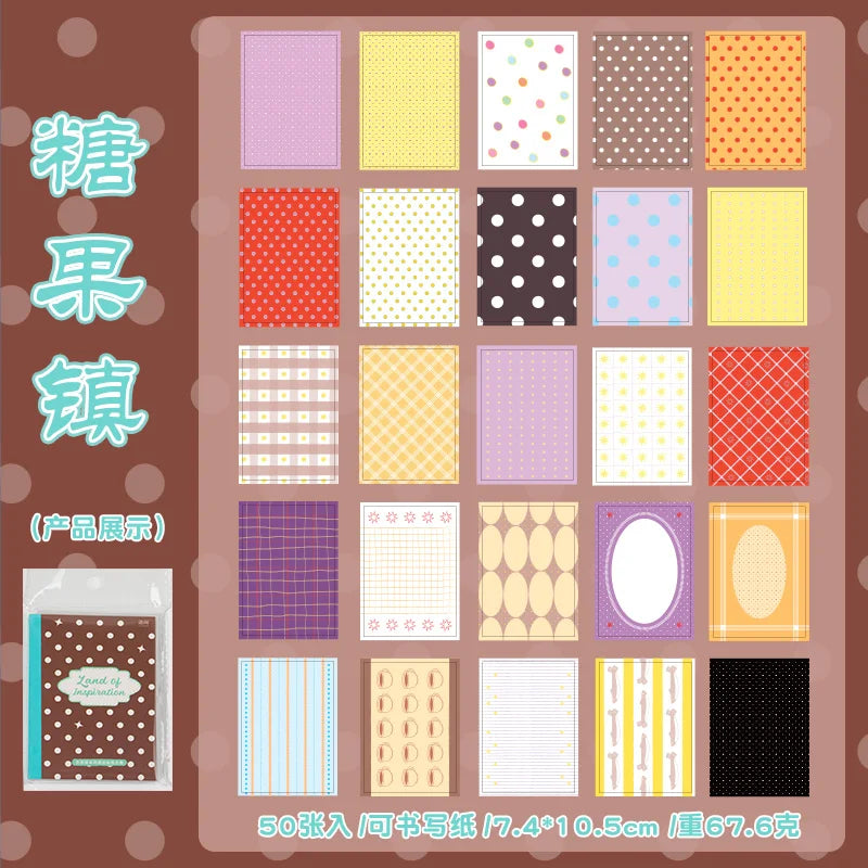 Inspiration Country Series Die-Cut Stickers Book 20/50 Pcs for DIY Decorative Scrapbook Phone Case Aesthetic Stationery Stickers Qme B