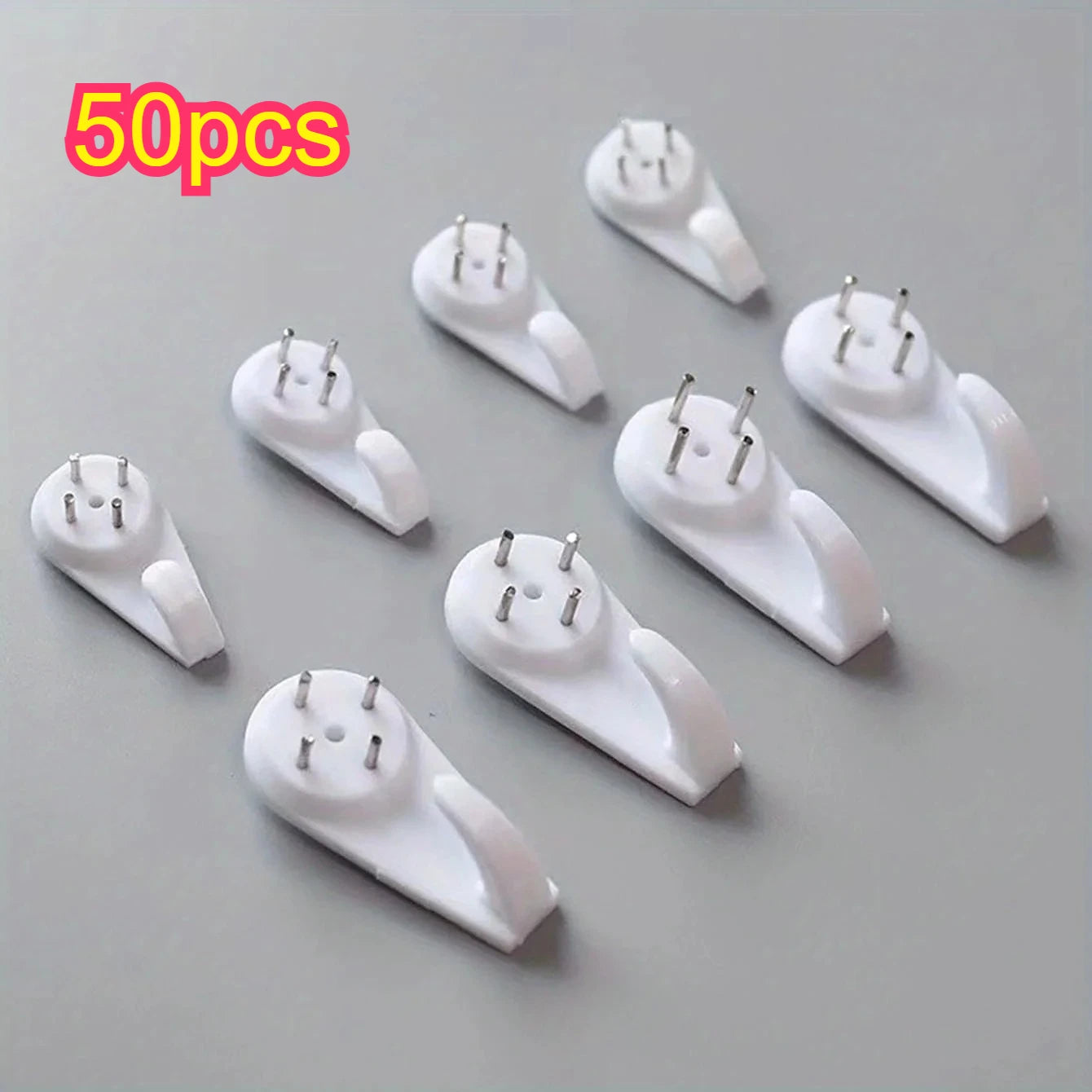 Invisible Plastic Wall Hanging Nail Concrete Hard Wall Hook Used for Hooks and Frame Hooks Qme 50pcs