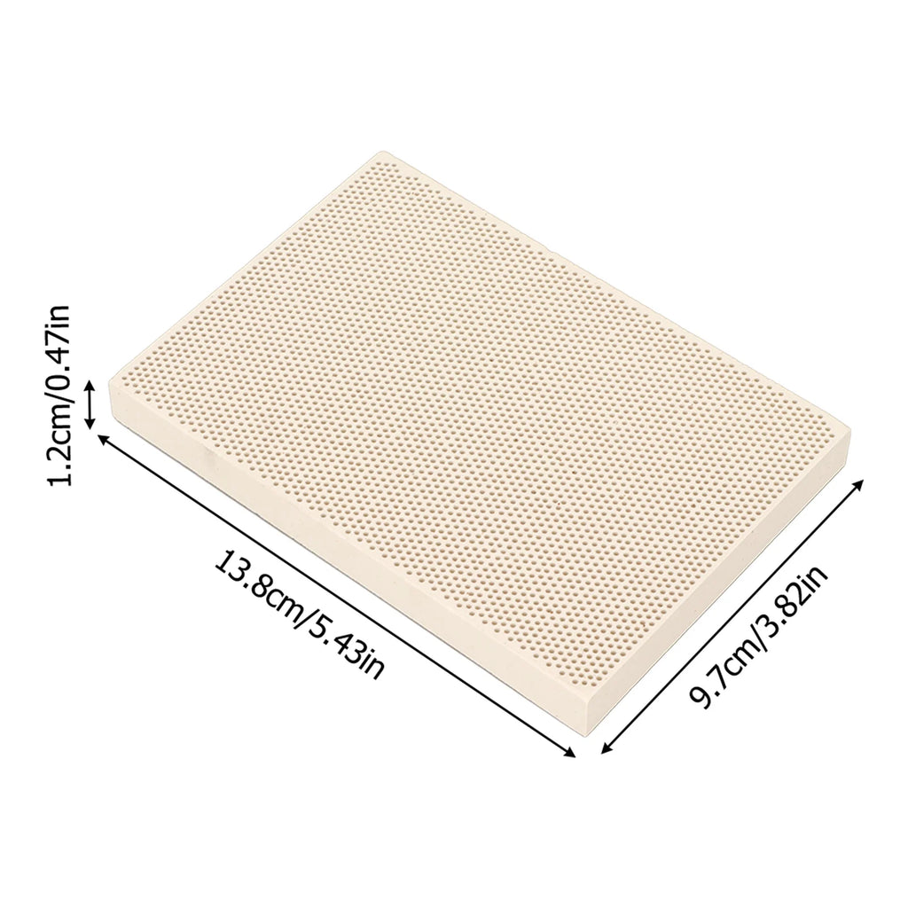 Ceramic Soldering Board High Temperature Resistant Welding Block Fireproof For Jewelry Soldering Board Qme
