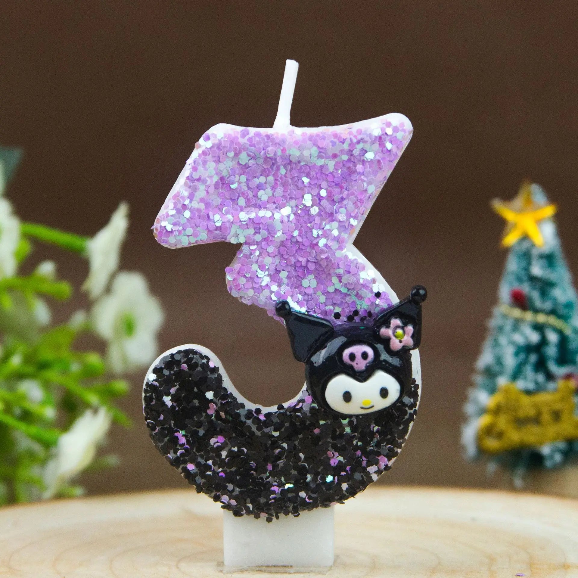 Kuromi Themed Birthday Candles 0-9 Numbers Cartoon Cake Topper Decorations for Kids Party Supplies Qme 3