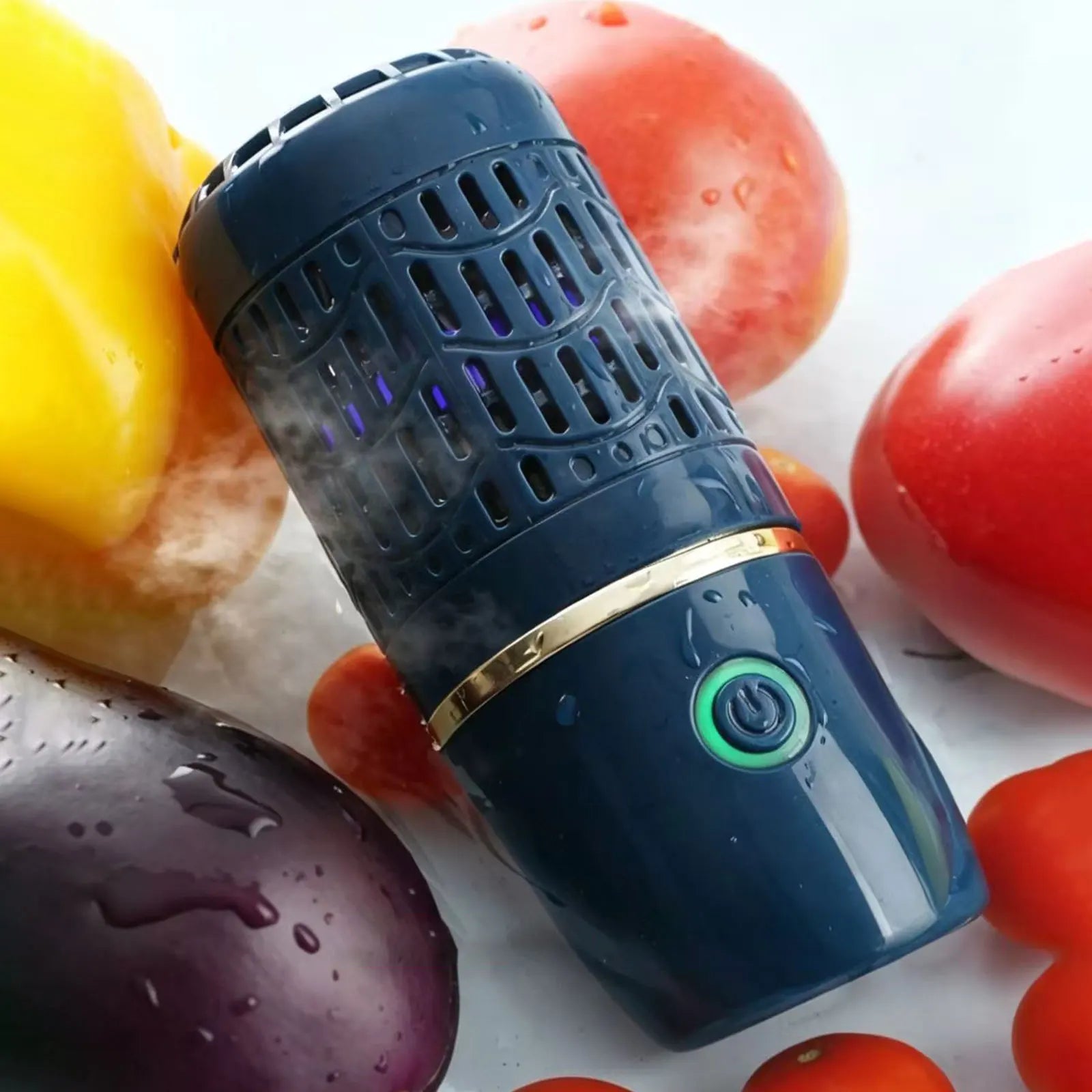 Mini Protable Ultrasonic Fruit Vegetable Washing Machine Capsule Wireless Food Cleaner Outdoor Picnic Fruit Food Purifier Qme