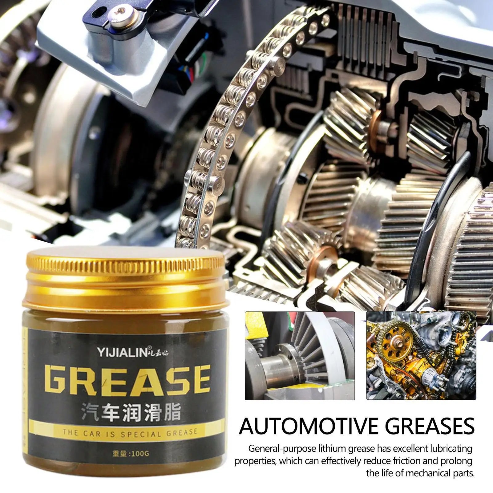 Marine Wheel Bearing Grease 100g High Temperature Wear-Resistant Lubricating Greas Marine Wheel Bearing Grease For Mechanical Qme