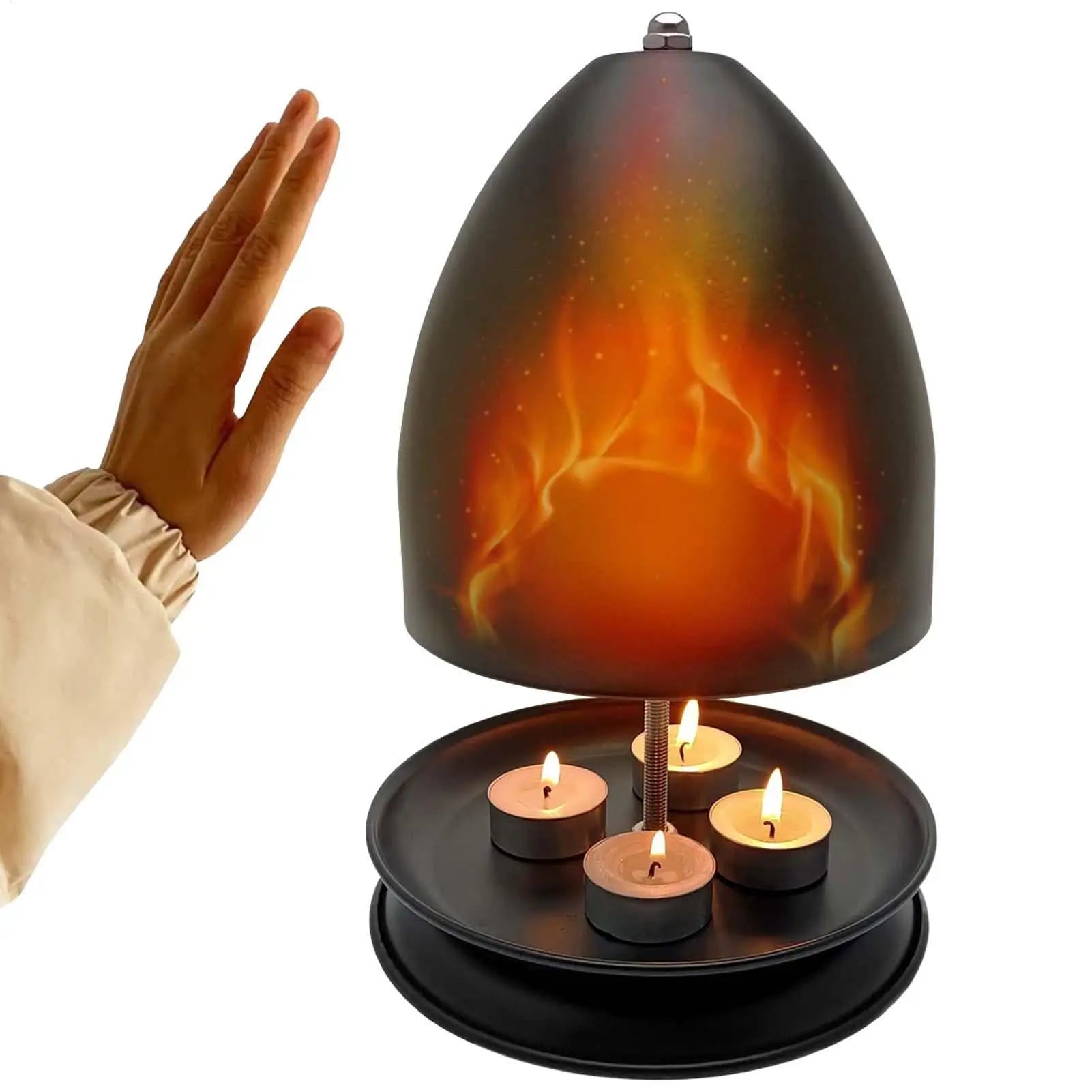 Tea Light Heater Metal Tealight Candle Room Large Space Oven Fast Qme
