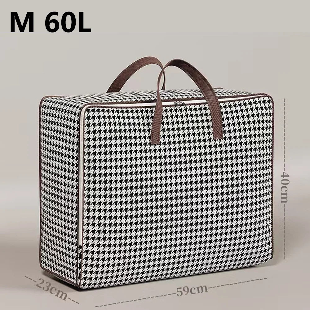 Waterproof Moisture-Proof Large Capacity Moving Bag Student Travel Luggage Organizer Home Storage Sack for Clothes & Blankets Qme M 60L