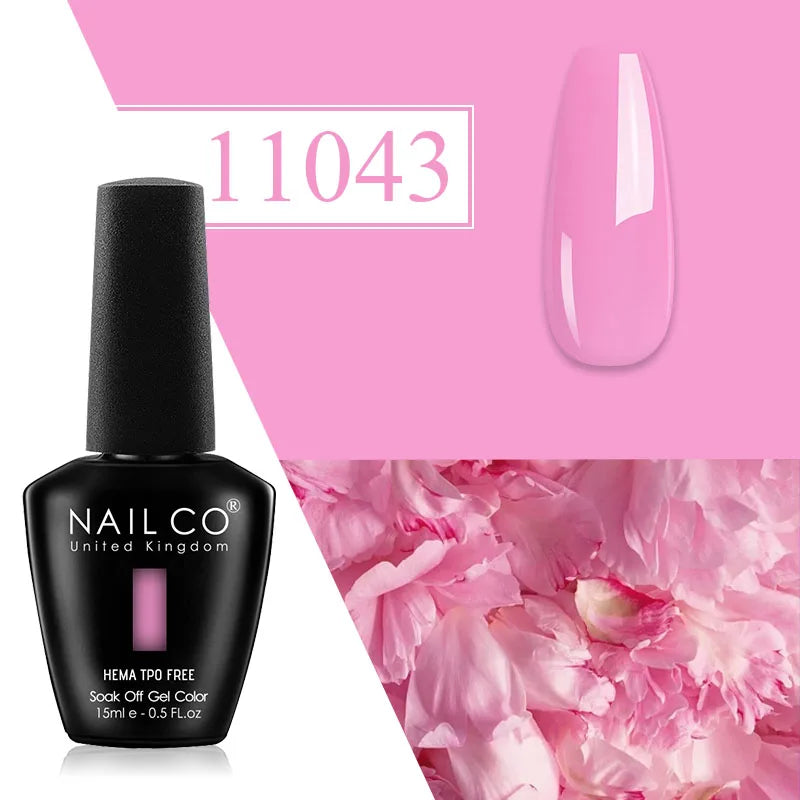 NAILCO Plum Gel Nail Polish Matte Coat Autumn Winter Semi Permanent