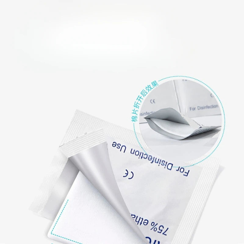 Disposable disinfection car interior cleaning wound treatment essential for home, 75% alcohol disinfection cotton paper Qme