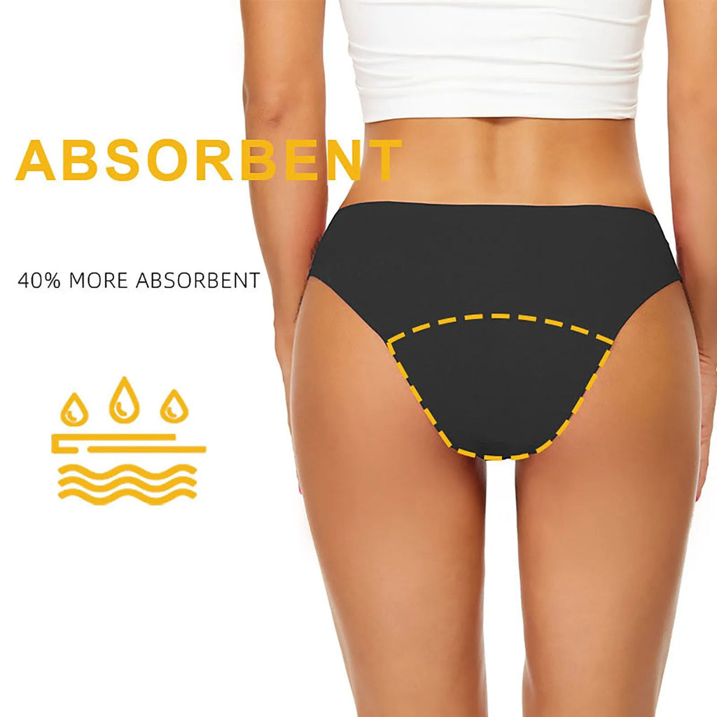 Swimwear Women High Bikini Waist Menstrual Leakproof Bikini Bottom Absorbent Short Pants Swimming Beach Bathing Swimsuit Qme