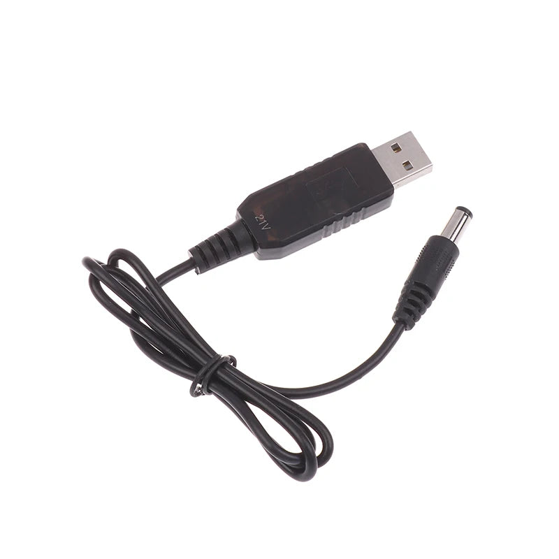 USB 5V 21V Boost Charging Cable Power Line DC Interface Lithium Qme