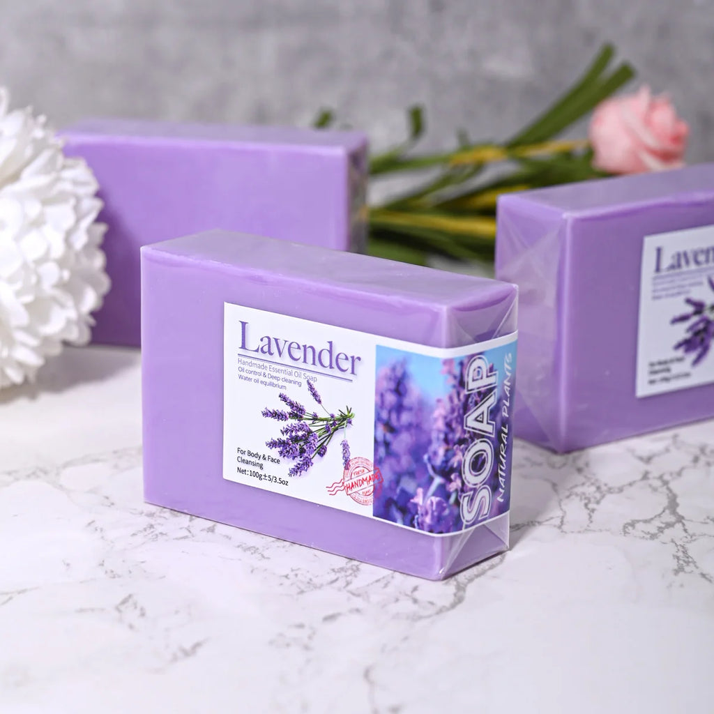 Natural Organic Lavender Essential Oil Soap Handmade Cleansing Qme