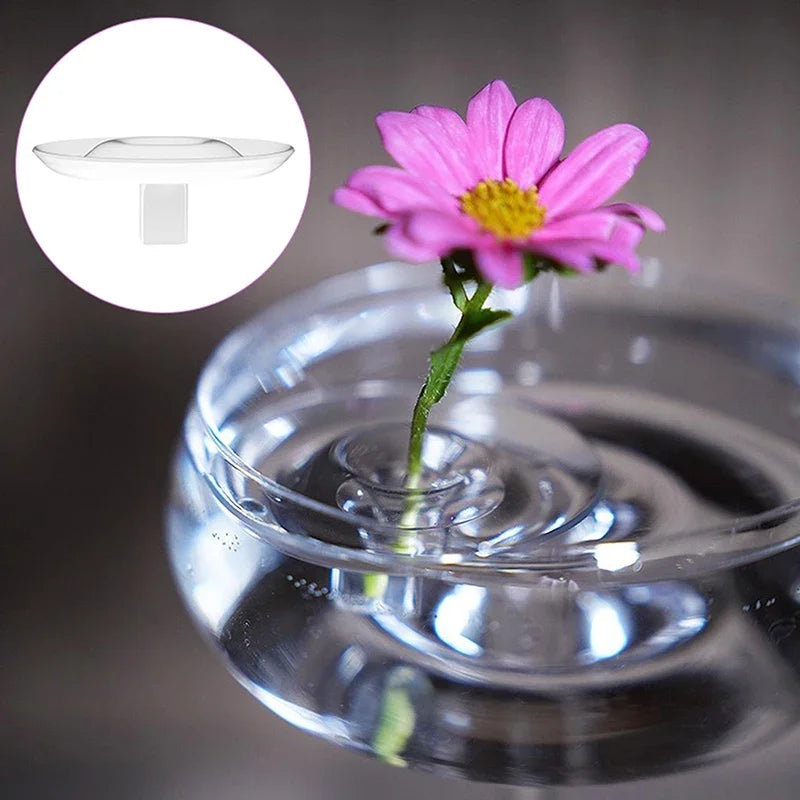 5/10pcs Hydroponic Floating Floral Holder Floating Flower Stem Holder Transparent Stem Display Arranger Organizer Tool Qme