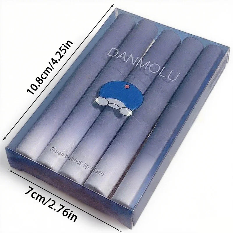 Lipstick 5 Colors Matte Long Lasting Waterproof Non-stick Cup Lip Qme