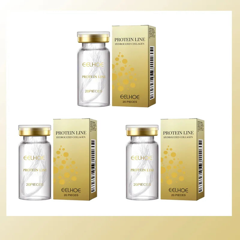 Protein Thread Lifting Set Fade Fine Lines Wrinkle Absorbable Protein Threads Collagen Face Filler Firming Moisturizing Serum Qme 3pc
