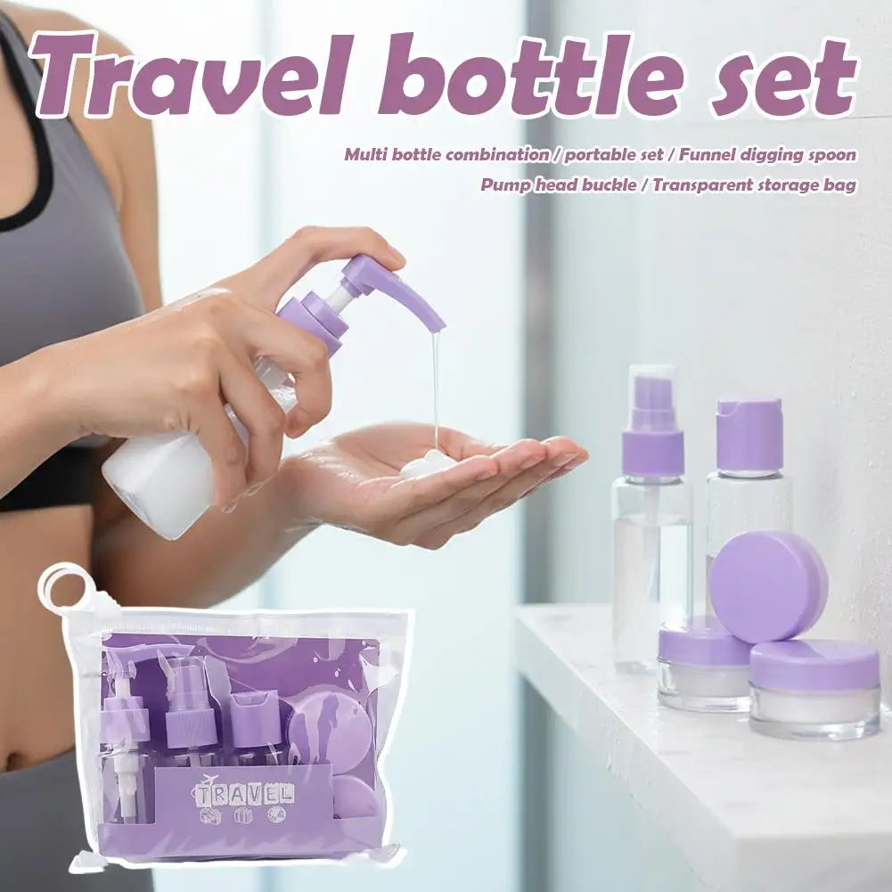 Generic Travel Spray Bottles Toiletries Containers Zipper Toiletry Qme