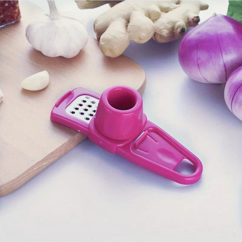 1pc Garlic Ginger Presses Manual Multi-functional Ginger Cutter Plastic Kitchen Grater Grinder Grinding Tool Qme