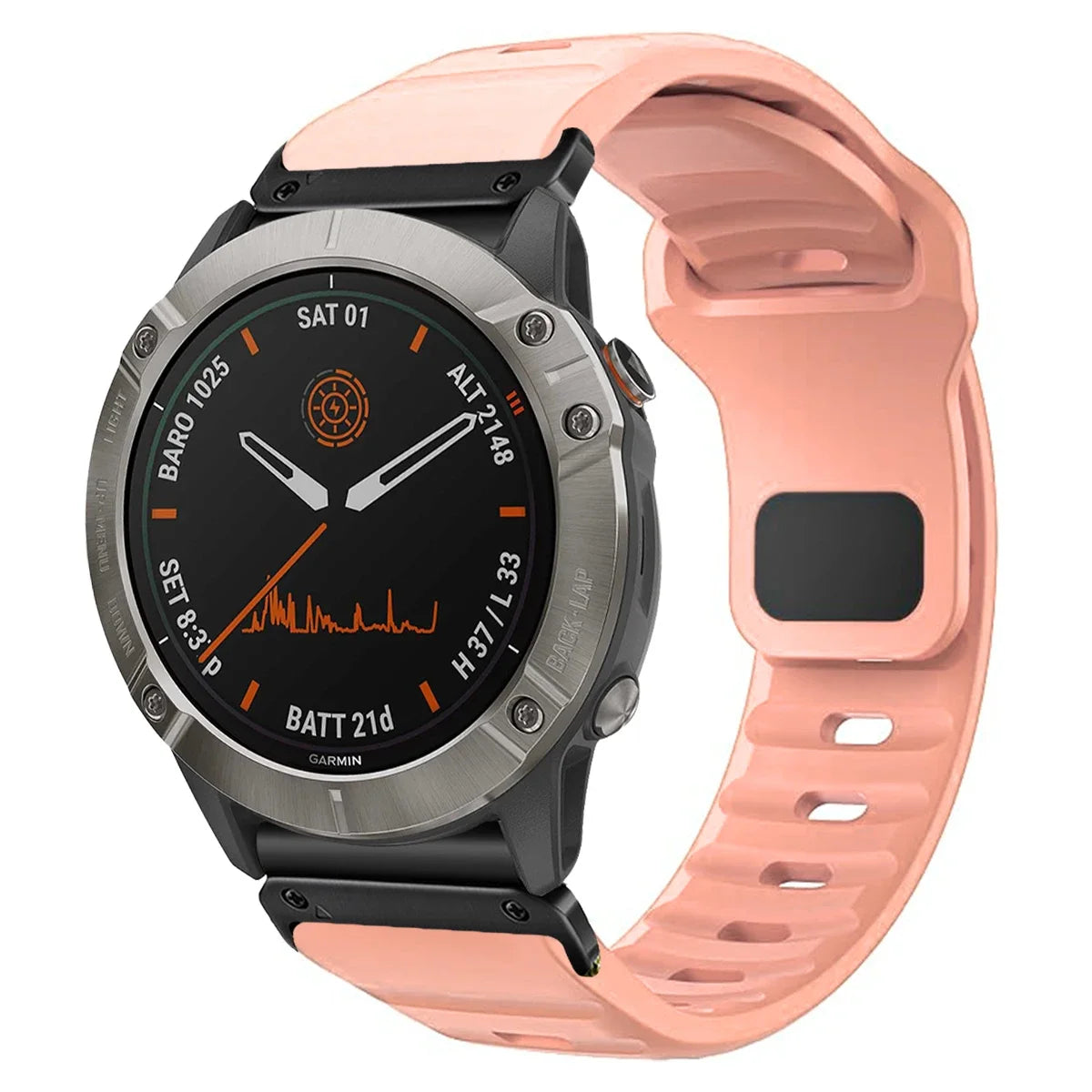 22mm 26mm QuickFit Silicone strap For Garmin Fenix 8 E 7 7X 6X Pro 5XPlus Epix Pro Gen 2 47mm 51mm/Enduro 3 No Gaps Watchband Qme PB 26mm