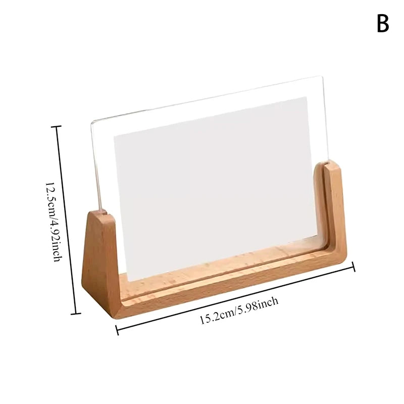 Picture Frame Wooden Kpop Idol Photo Display Wedding Party Holder Qme B
