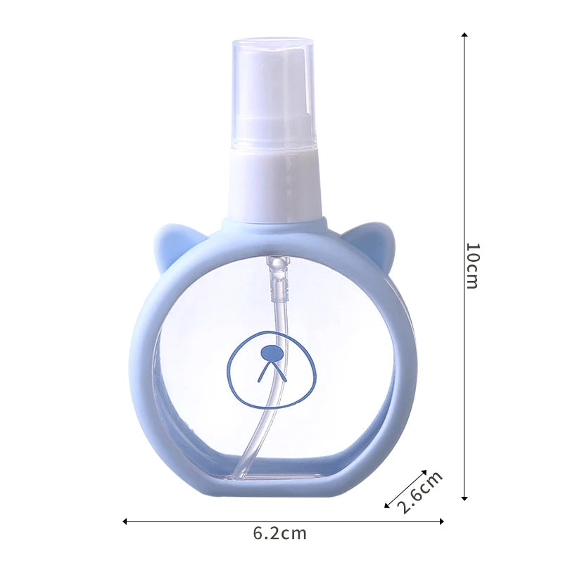 Disinfection Alcohol Fine Makeup Bottle Cute Silicone Cover Perfume Qme A2