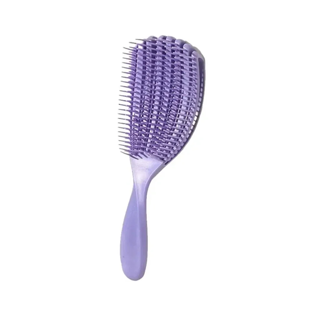 Hair Brush Octopus Hairbrush Pink Massage Detangler Brush For Curly Hair Thick Hair Care Combs Hairbrush Styling Tools Qme purple-S