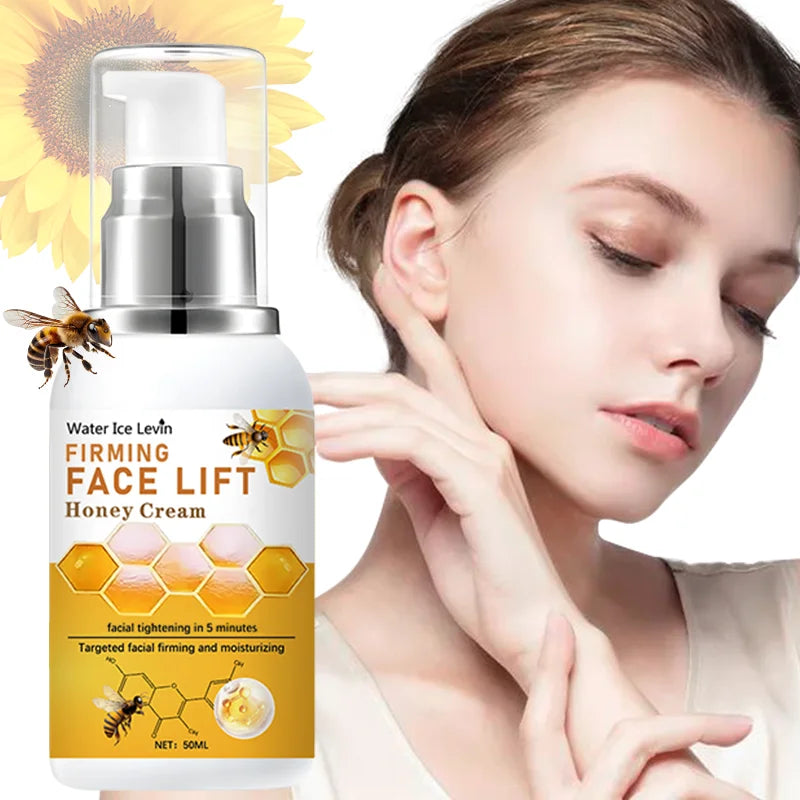 Honey Instant Face Lift & Firm Skin Cream Sustainable Face Lifting Reduces Fine Lines Gentle Moisturizing Care Cream Qme