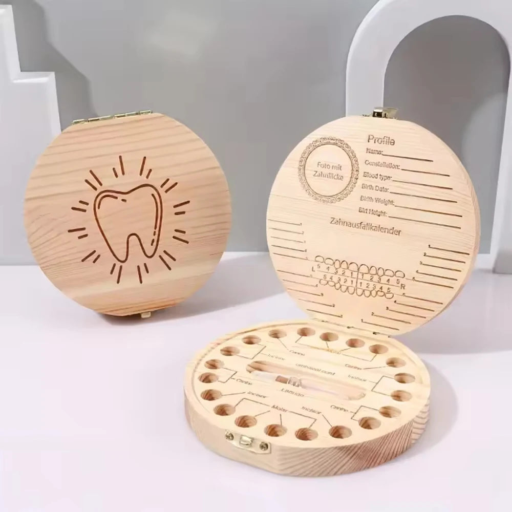 1PC Children's Milk Tooth Box - Baby Collection Box For Preserving Milk Teeth And Storing Teeth As A Memento Qme