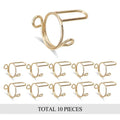 Stylish Nail Rings Women Elegant Fingertip Cover Daily Use Reuse Qme Gold