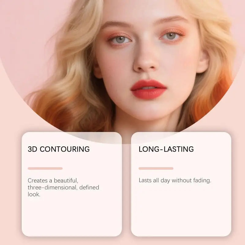 Makeup Stick Contour Highlight Blush Dual Ended Hydrating Long Qme