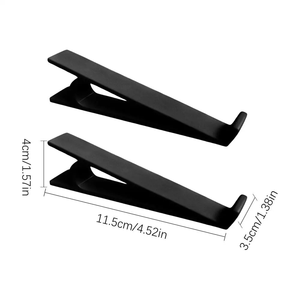 Keyboard Tray 2 Pieces Non Slip Comfortable Tilt Keyboard Riser Tilt Office Supplies for Student Teacher Women Men Daily Typing Qme Black