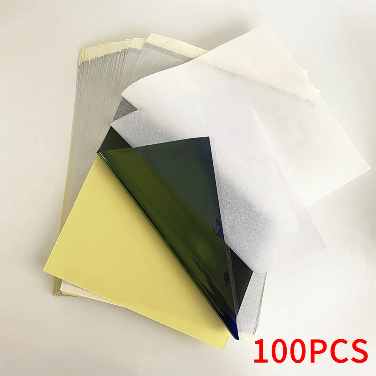 200 100 50 10 Tattoo Transfer Paper A4 Template 4-layer Consumables Qme 100pcs