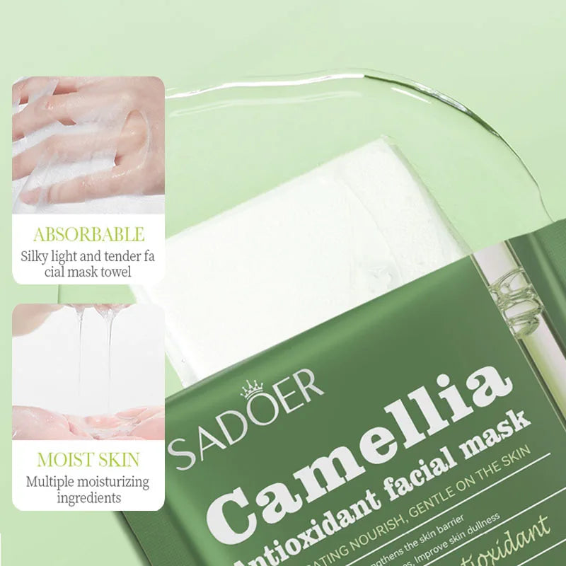 5-piece Moisturizing Facial Mask Natural Ingredients Replenish Skin Qme