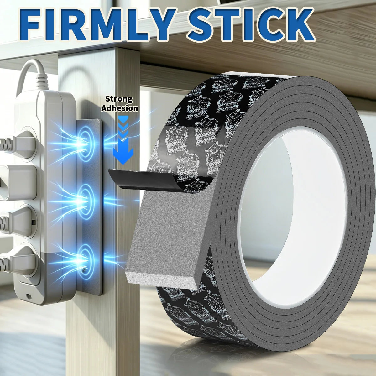 Strong Double Sided Adhesive Tape High Viscosity Thicken Fixed Vehicle-mounted Driving Recorder Black Tape No Trace Qme