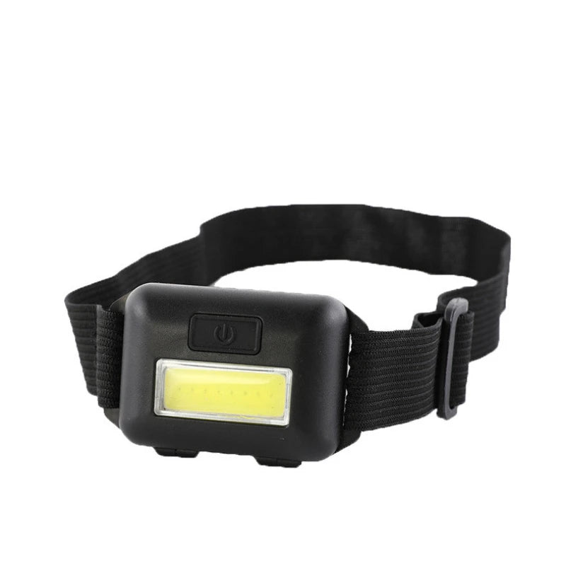 Mini COB LED Headlamp with Sensor Flashlight Torch Work Light for Outdoor Camping Night Fishing Helmet Headband Lamp Qme