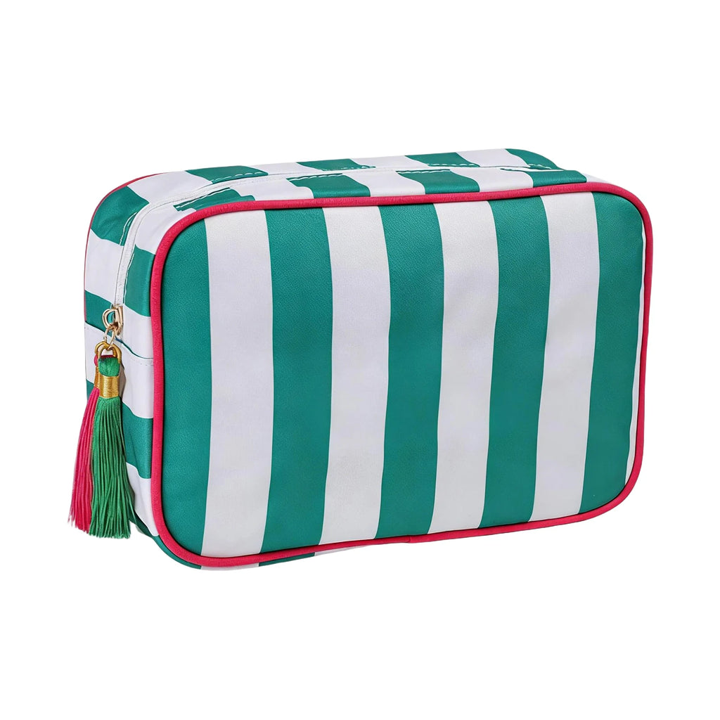 Striped Clutch Small Handbags Large Capacity Mahjong Storage Bag Multipropose Outdoor Cosmetic and Toiletries Storage Bag Qme