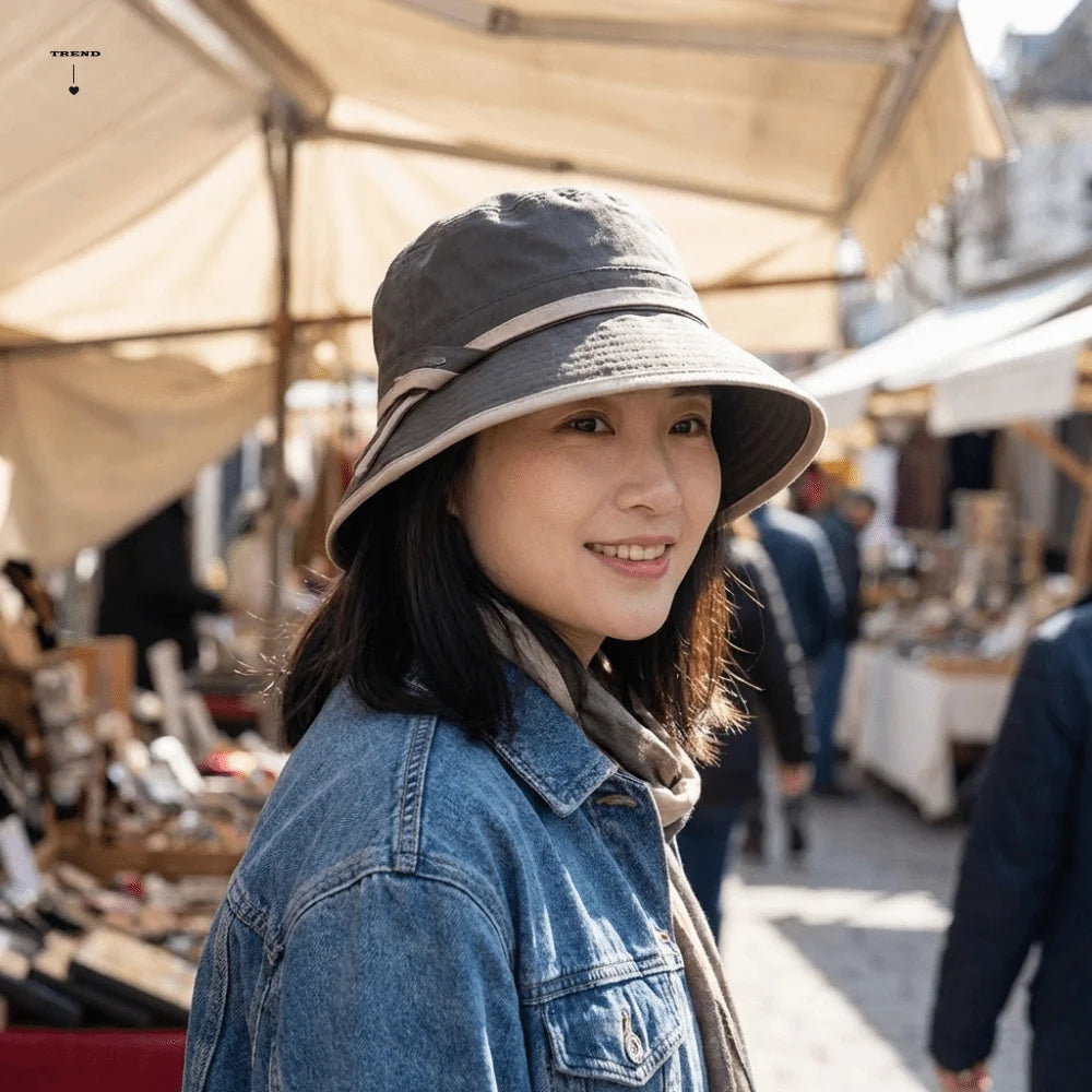 Fashion Wide Brim Face Covering Sun Hat Lightweight Foldable Bucket Caps Quick Drying Versatile Style Fisherman Hat Outdoor Qme