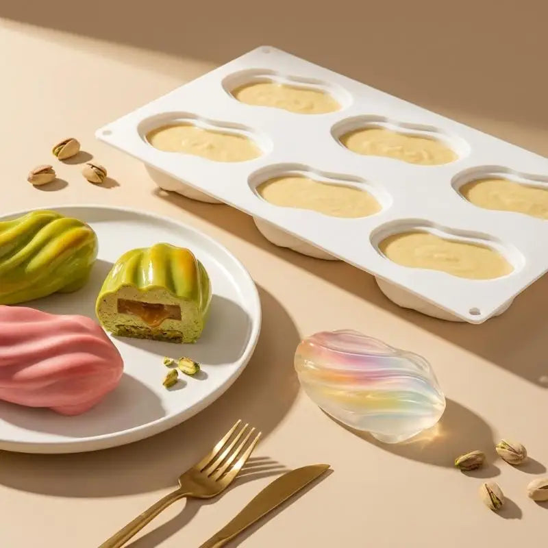 Pistachios Design Food Grade Silicone Chocolate Mold French Mousse Qme