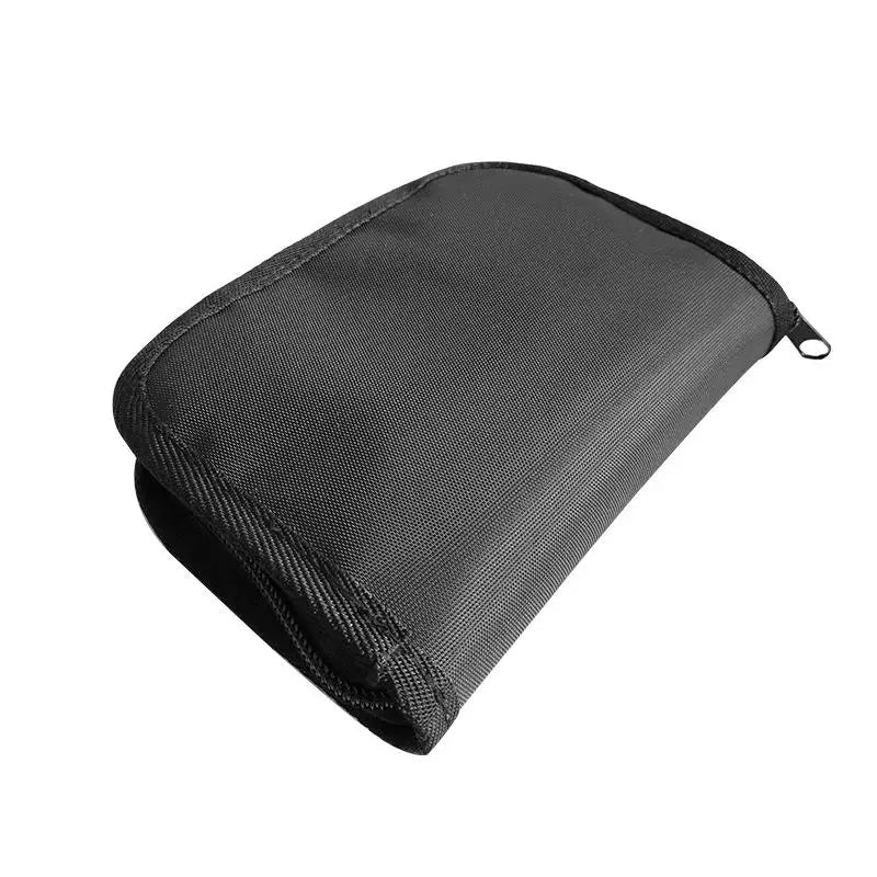Portable Blood Glucose Meter Storage Bag Household Blood Pressure And Oxygen Meter Carrier Organizer Black Zipper Storage Bag Qme